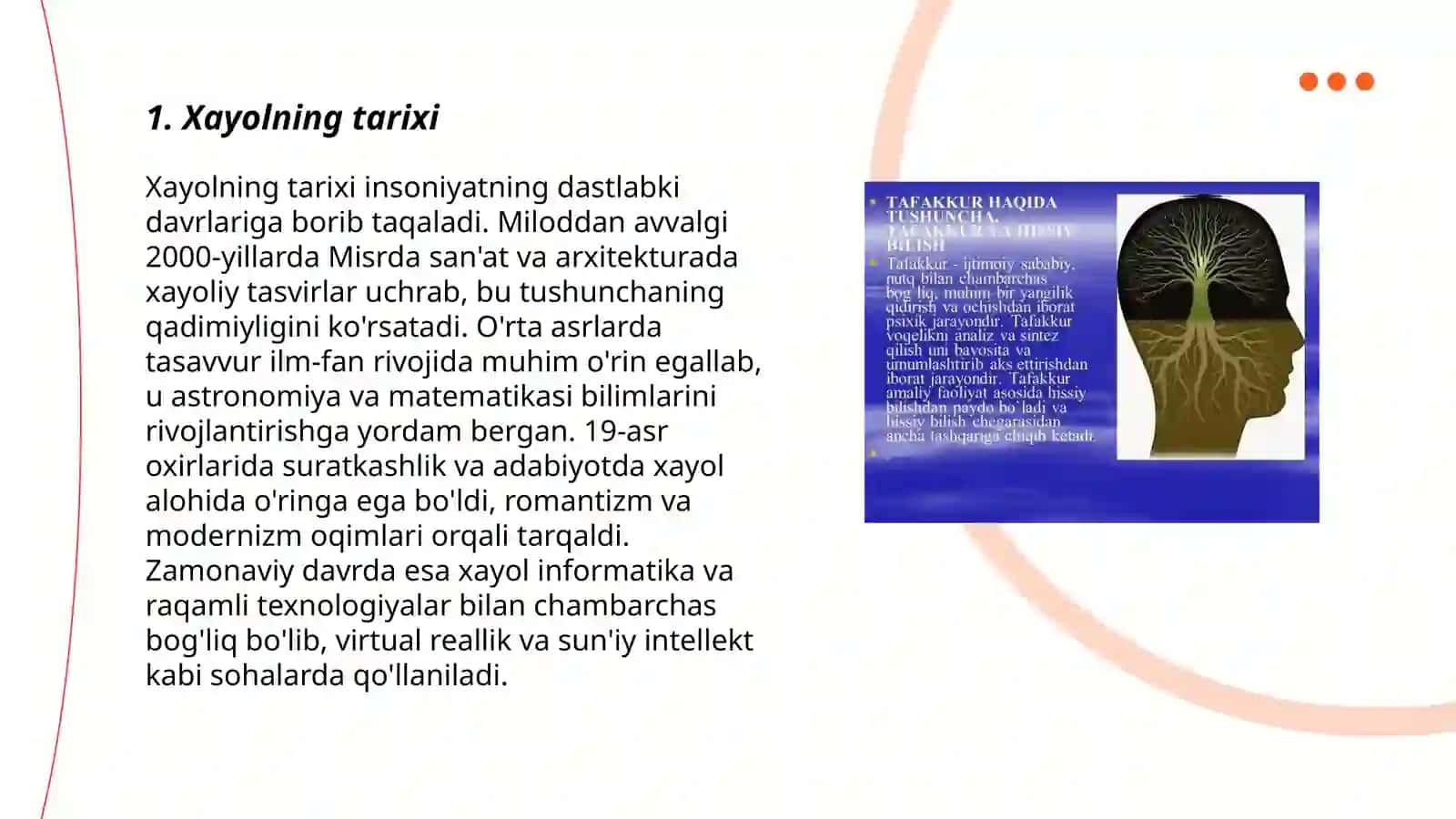 Xayol haqida tushuncha 3