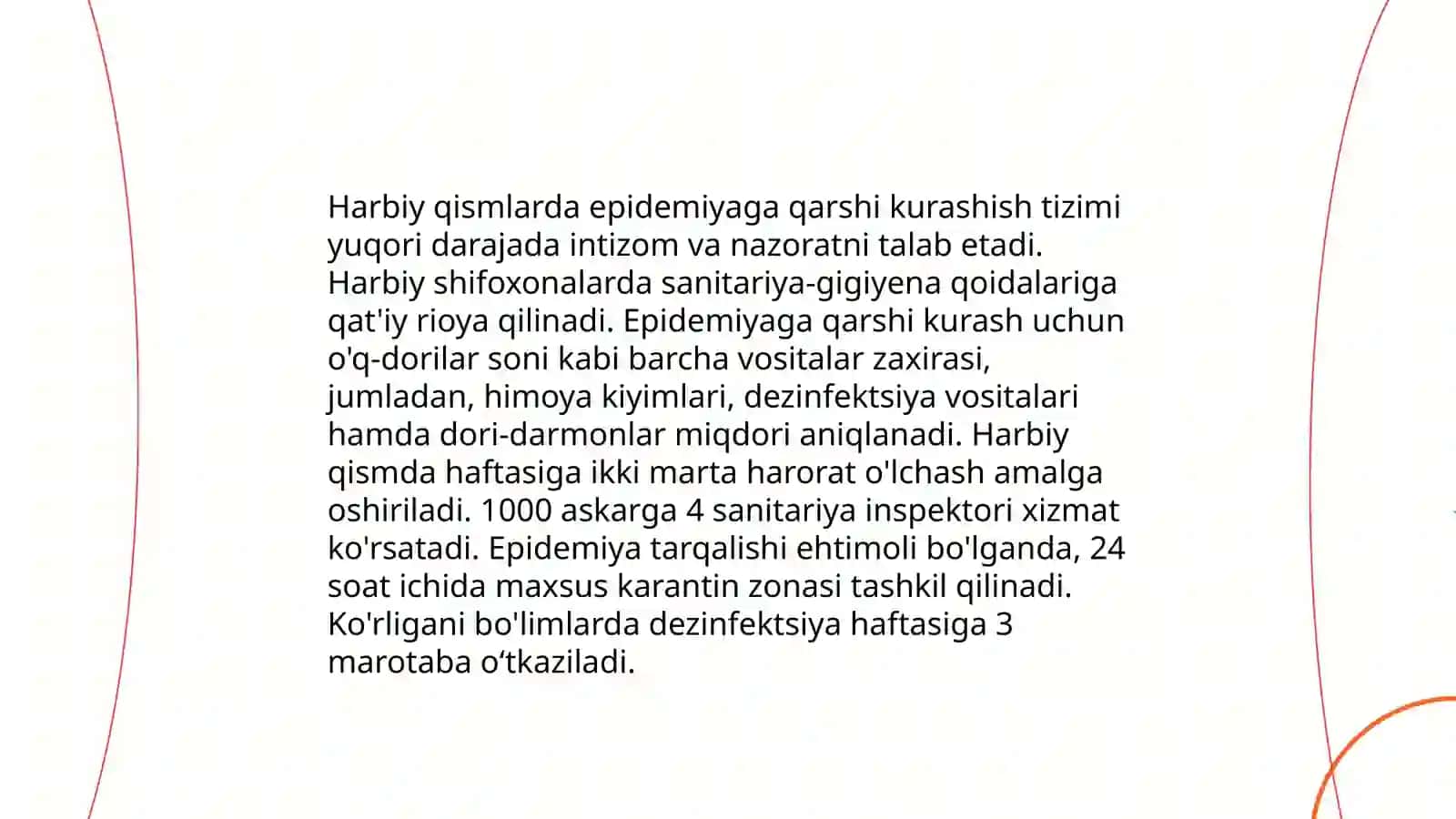 Harbiy harakat vaqtida harbiy qismlarni epidemiyagaqarshi kurashish strukturasu 3