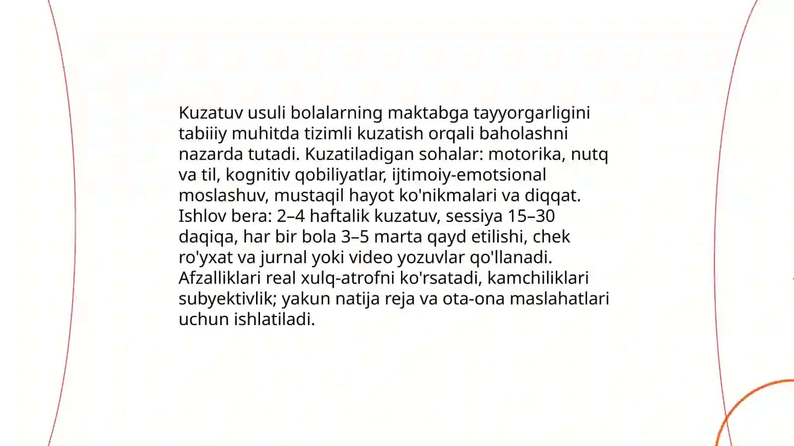 Bolalarni maktab taʼlimiga tayyorligini tashxislash usullari 3