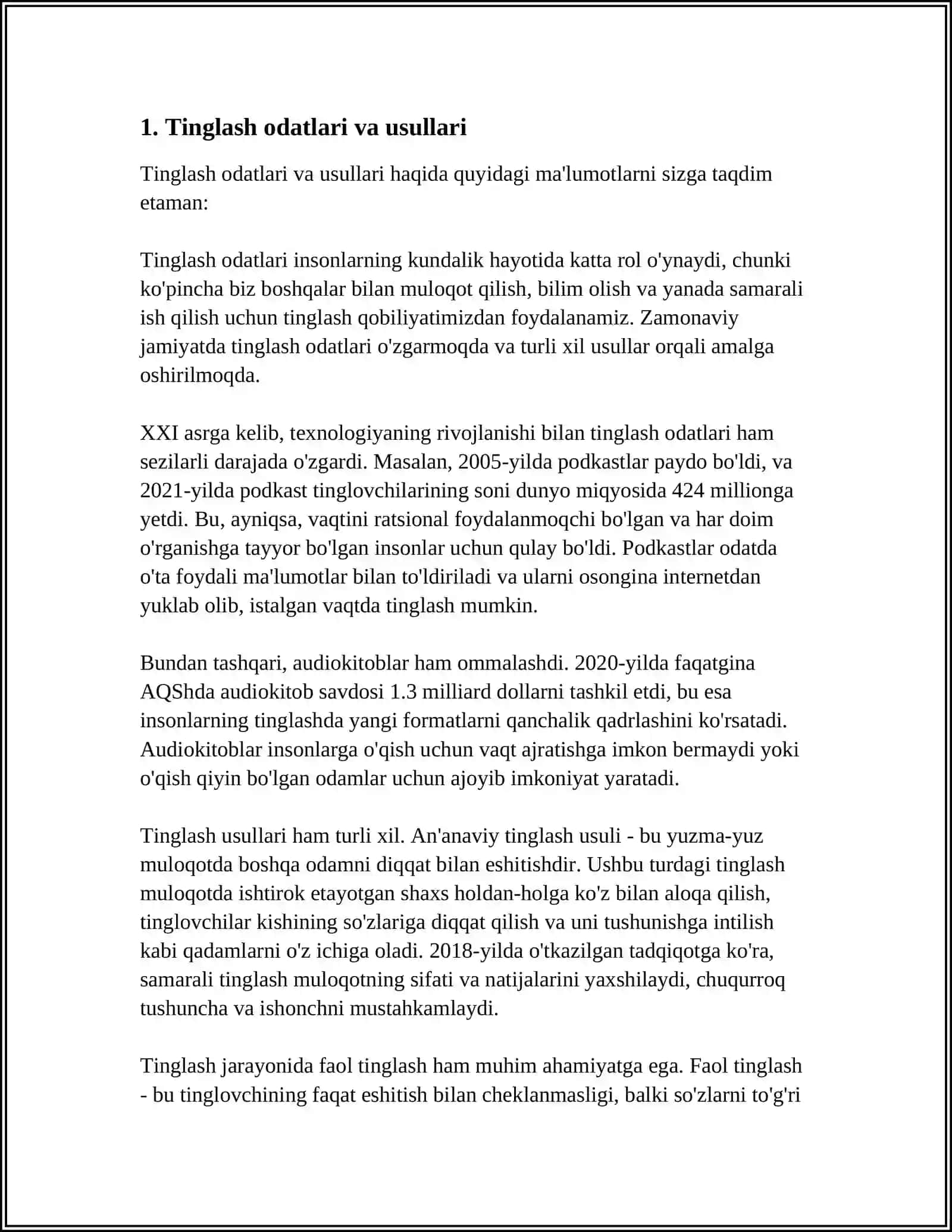 SHAXSLARARO MUNOSABATDA TINGLASHMUAMMOSI VA TRANSAKT ANALIZ 3