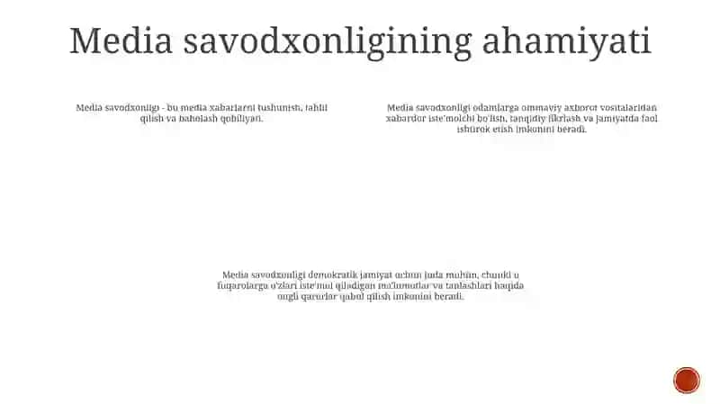 Mediasavodxonlik Va Axborot Madaniyatining Tajribadagi Hamda Jamiyatdagi OʼRni 3