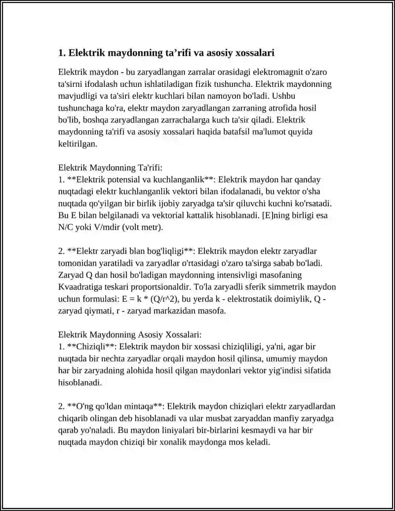 ELEKTRIK VA MAGNIT MAYDONLARI VA ULARNI ODAMGA TASIRI 3