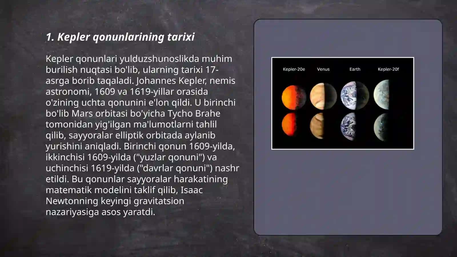 Kepler qonunlari 3