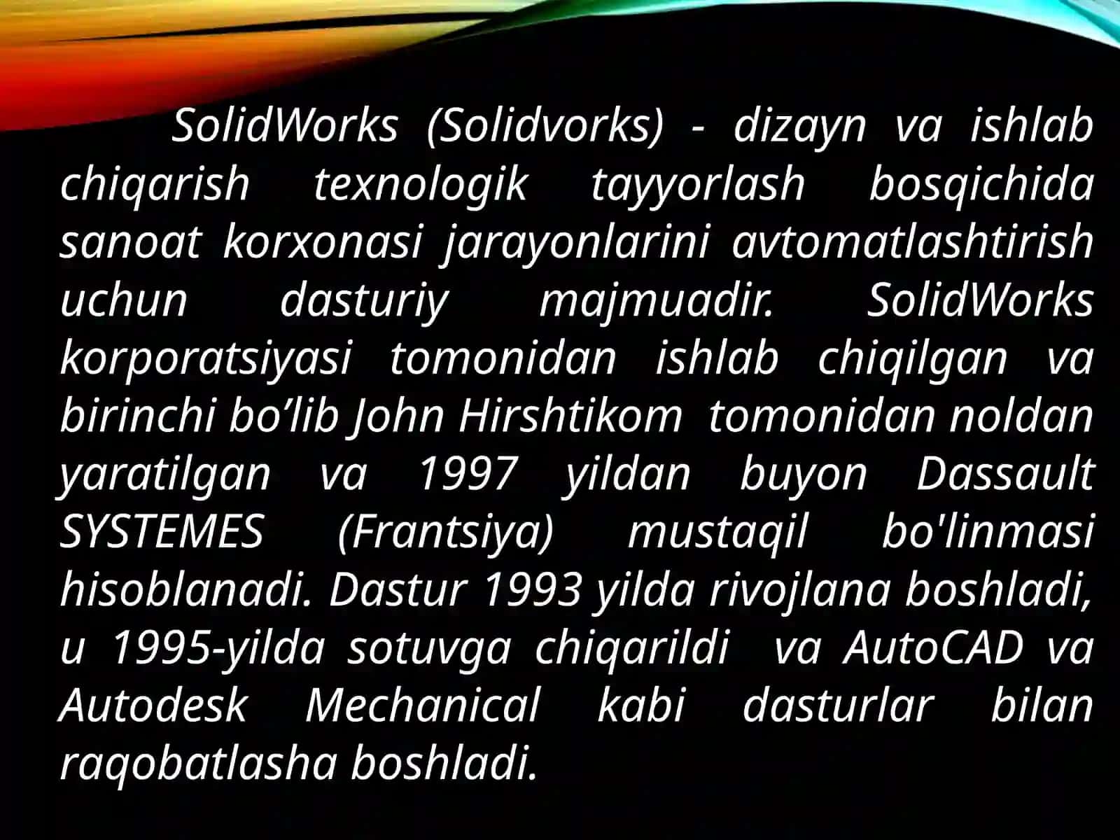 Vizuallik va SolidWorks Simulation Xperss imkoniyatlari 3
