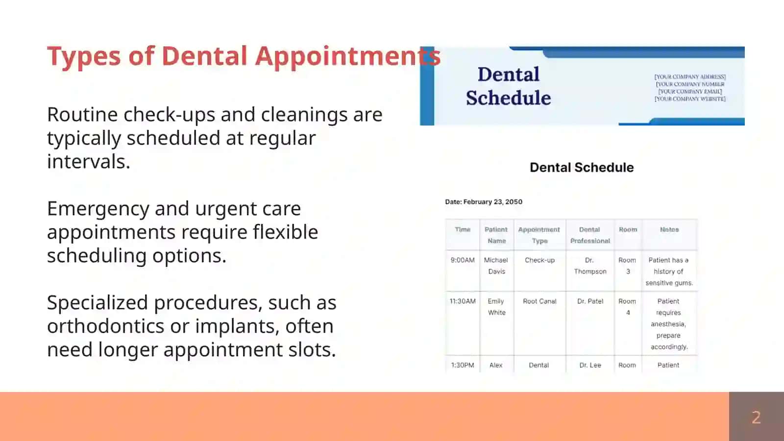 Dental Patient Scheduling 3