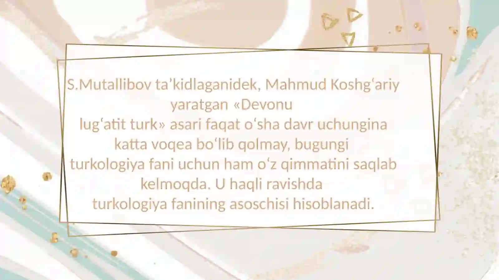 MAHMUD KOSHG‘ARIY TURKIY TILLAR QIYOSIY GRAMMATIKASINING ASOSCHISI. ALISHER NAVOIYNING LISONIY QARASHLARI 3