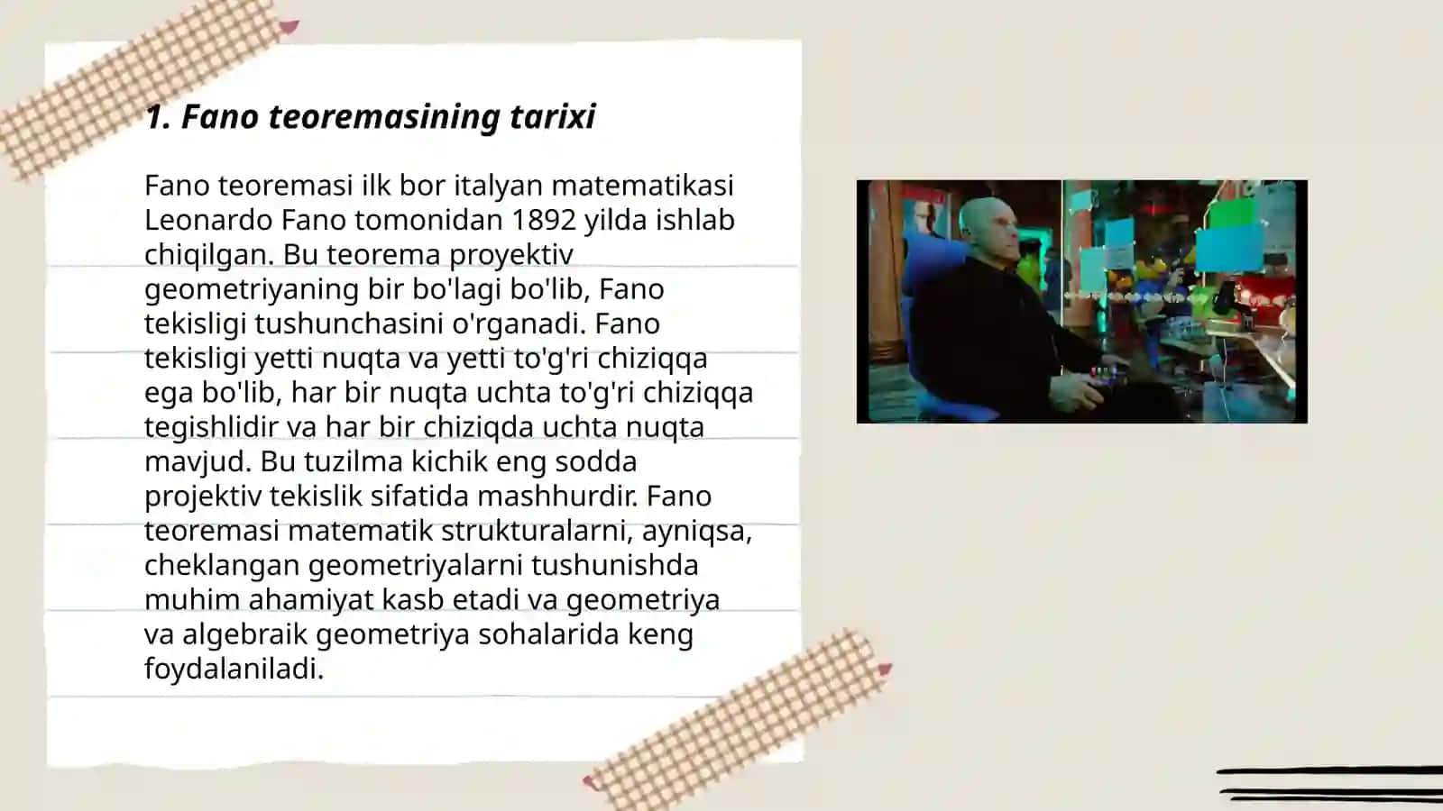 Fano teoremasi 3