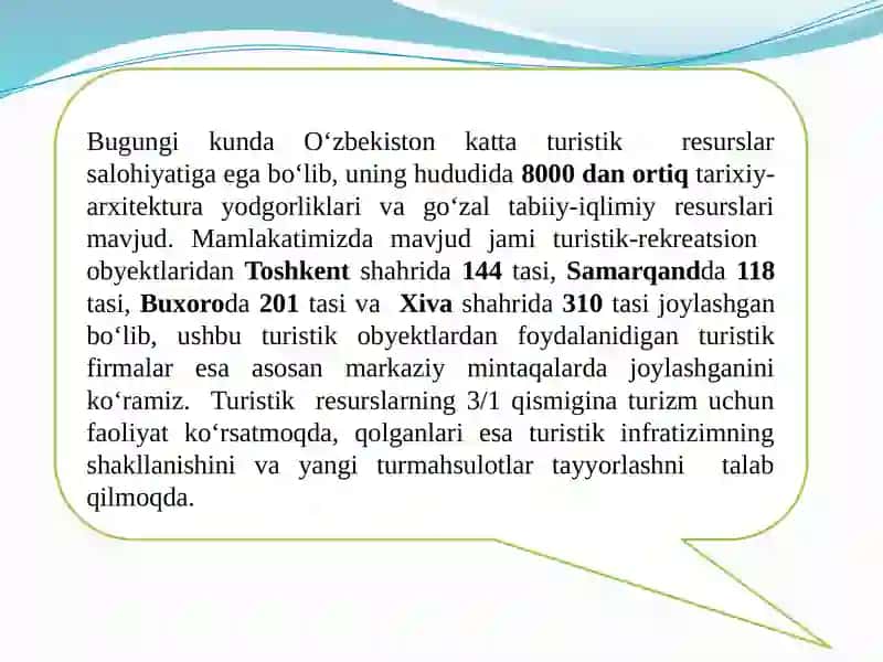 TURIZM SOHASINING RESURSLARI 3
