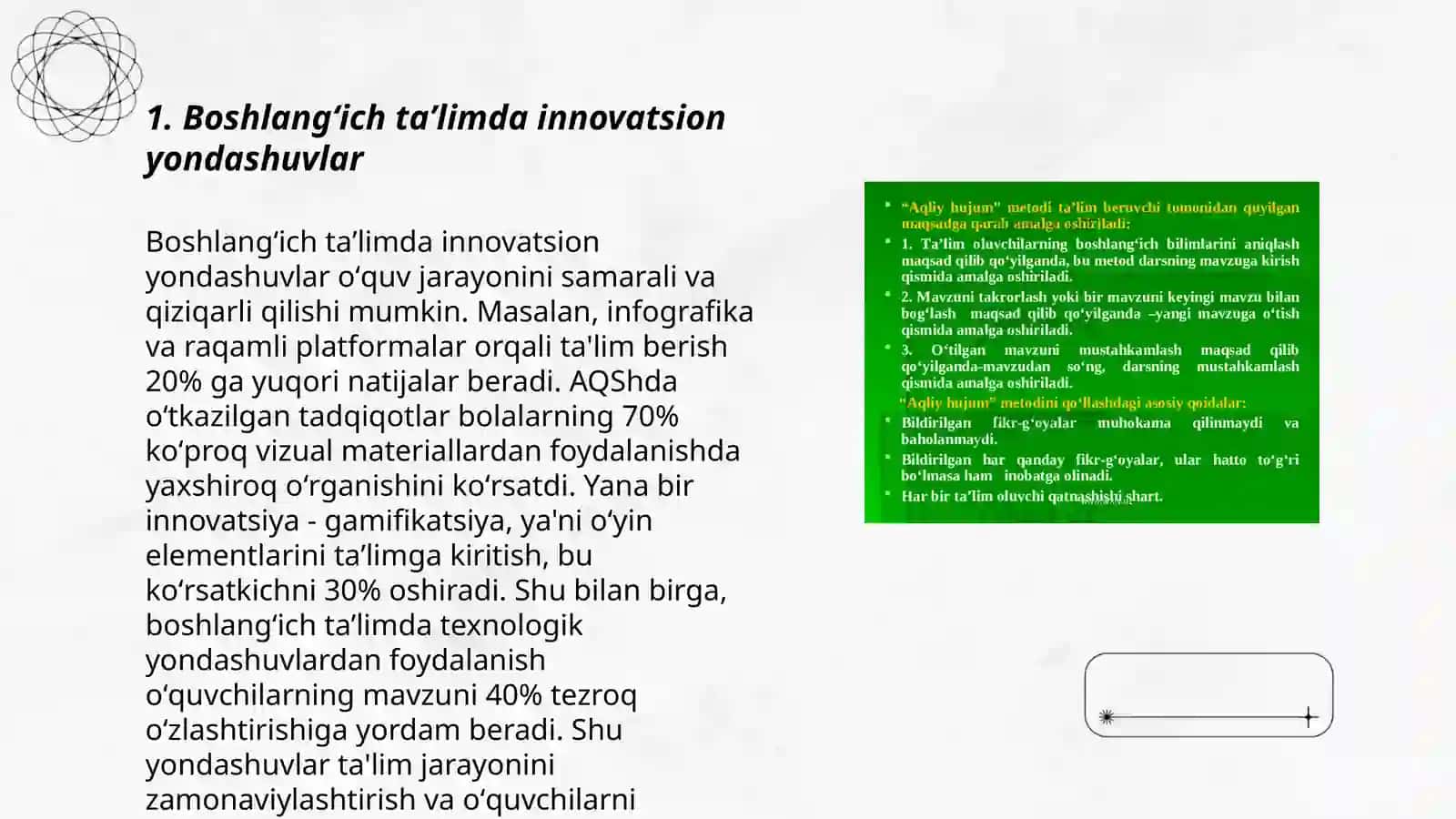 Jahon ta'limi tizimida boshlangʻich taʼlimni oʻqitishga xos samarali yondashuvlar 3