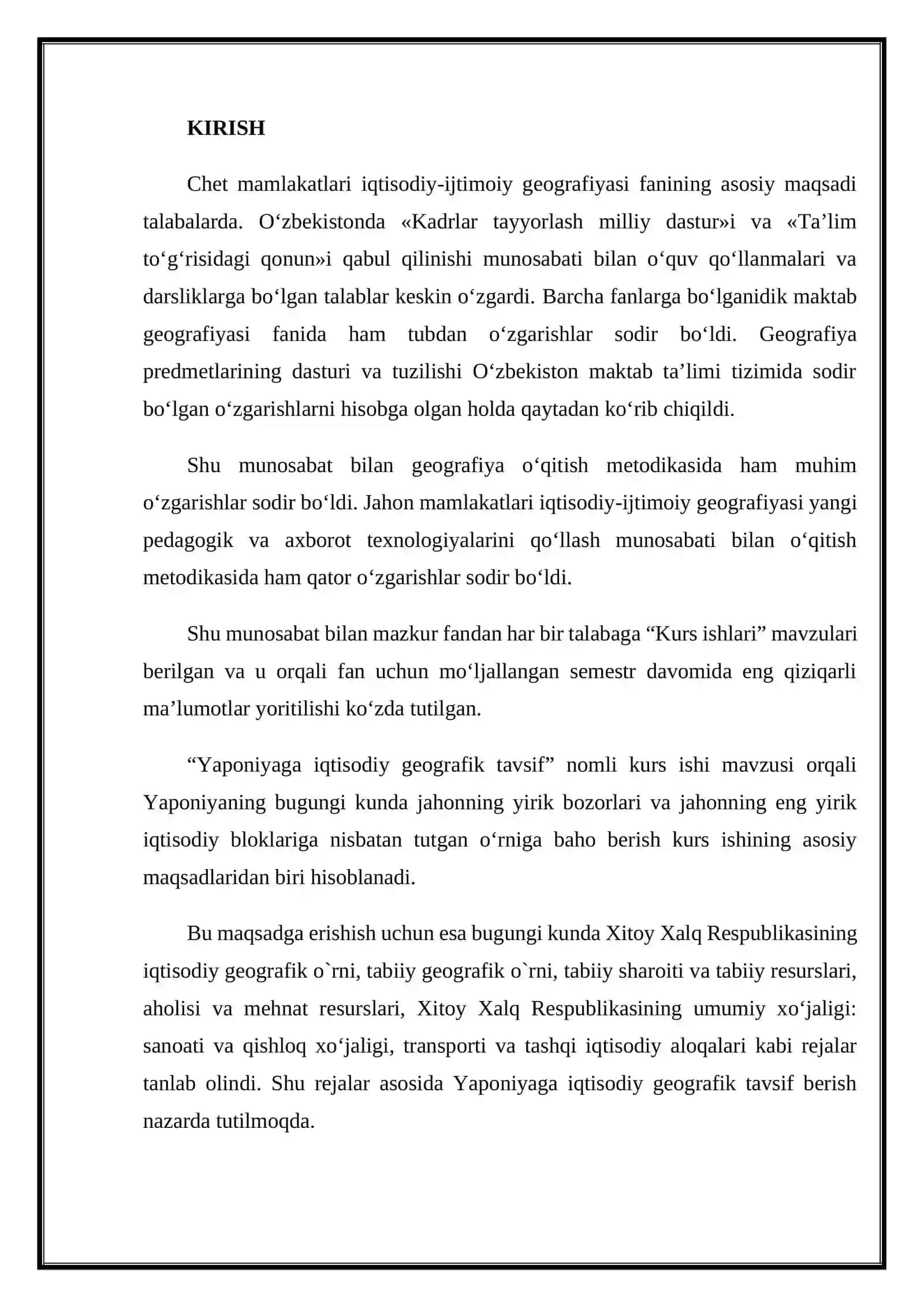 Xitoy Xalq Respublikasi iqtisodiy-ijtimoiy geografik tavsifi 3