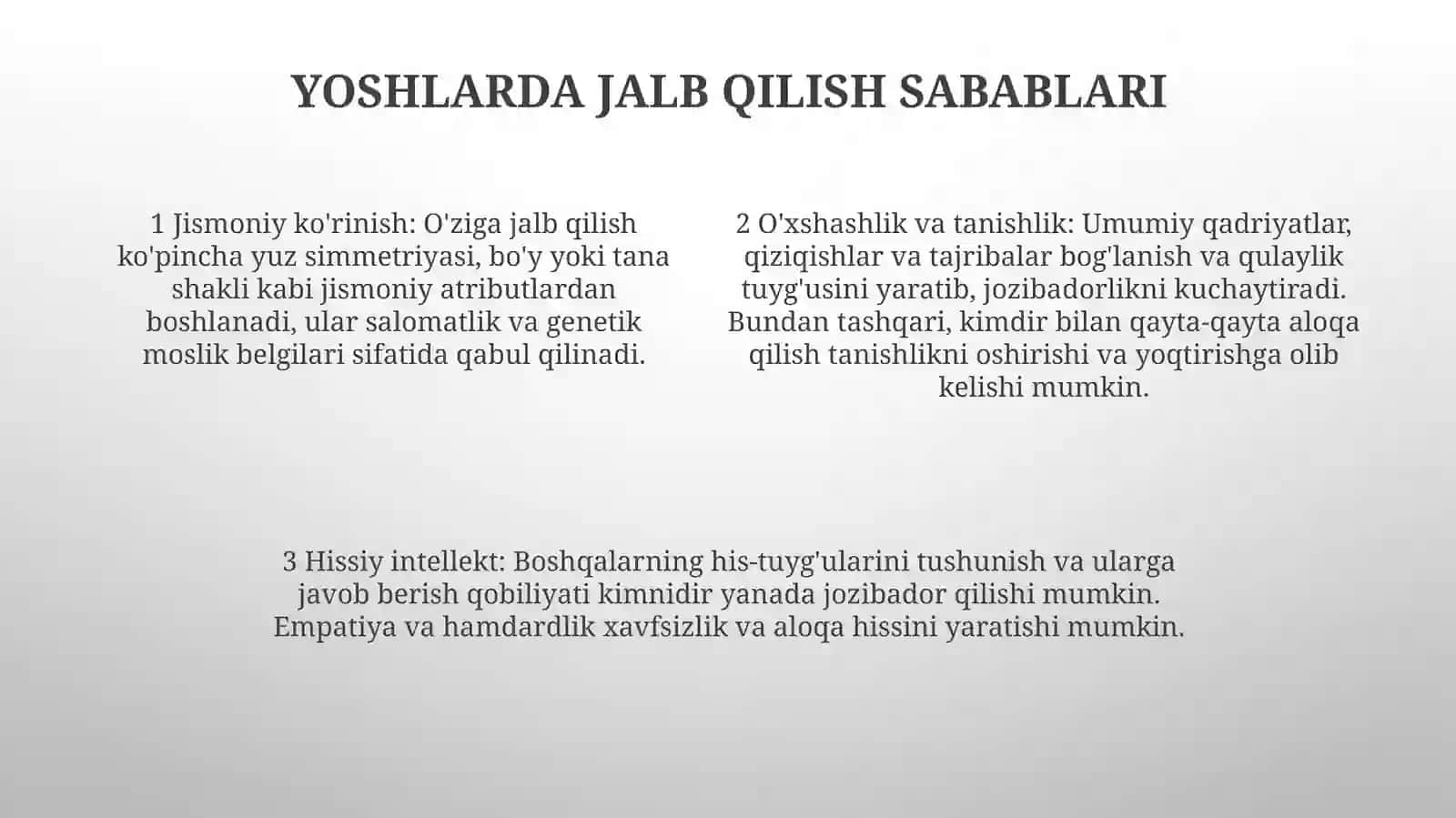 Yoshlardagi Attraktsiya Va Boladagi EmotsionalO'Zgarishlar 3