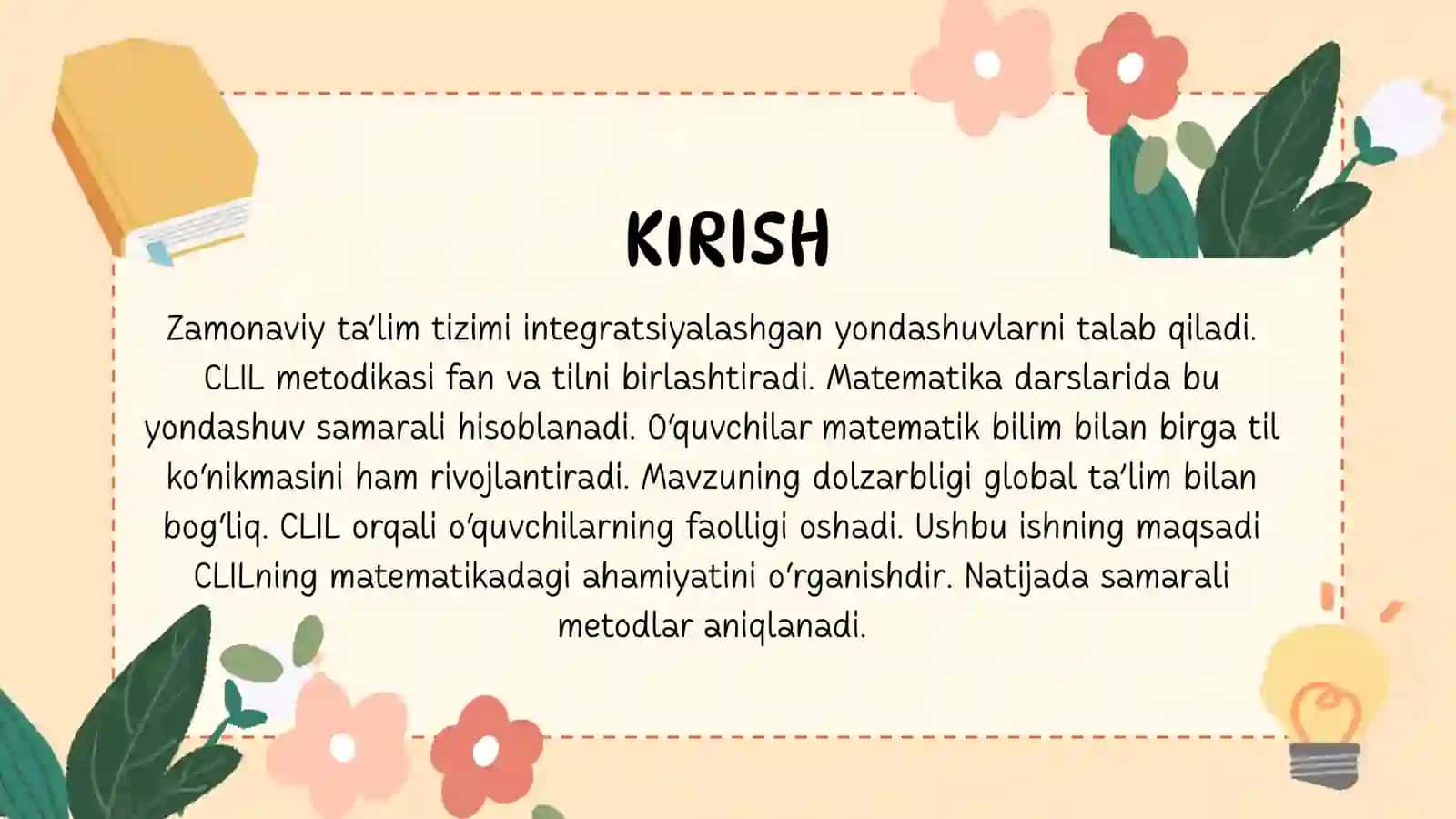 Matematika darslarida CLIL texnologiyasidan foydalanish 3