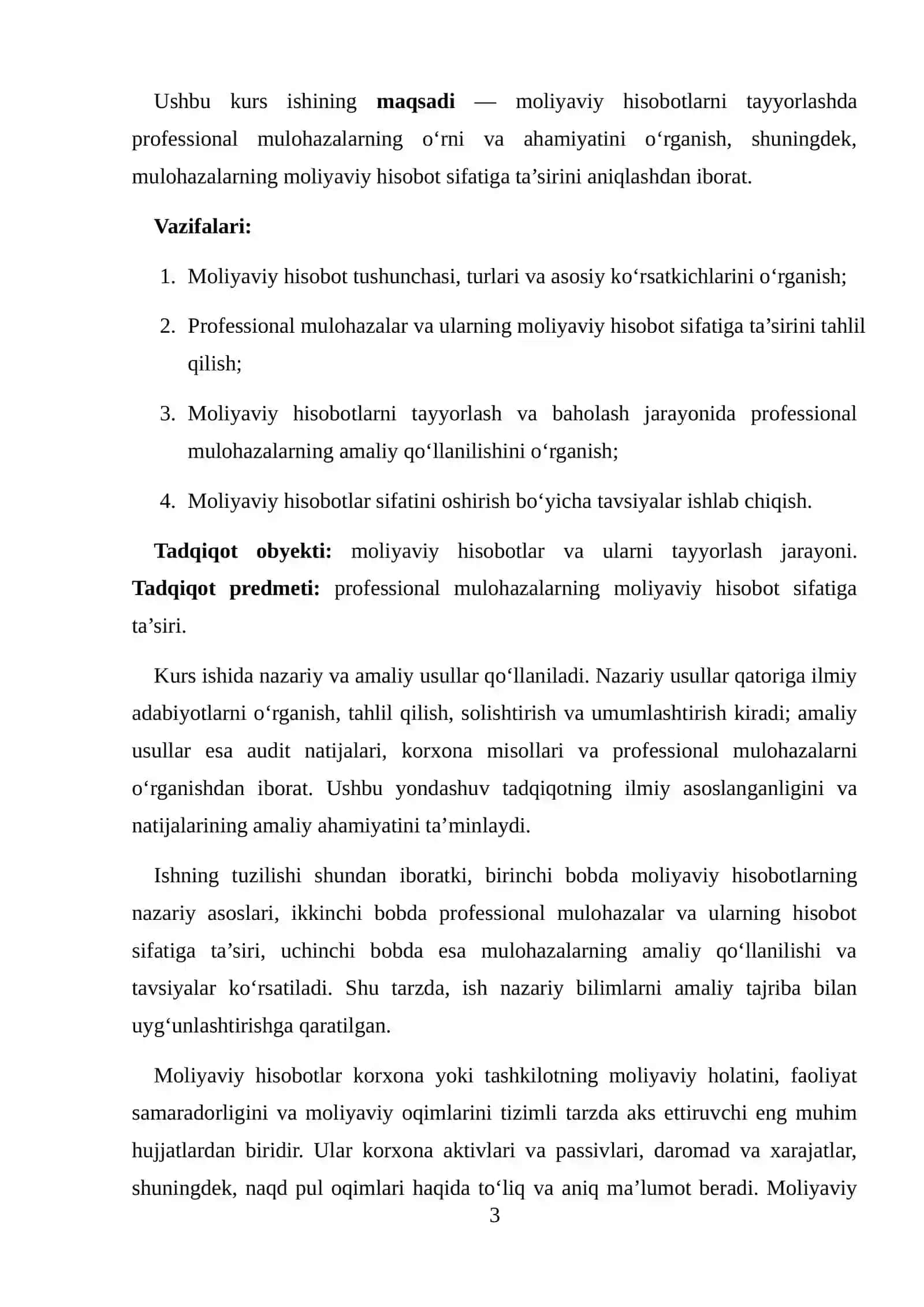 MOLIYAVIY HISOBOTNI TAYYORLASH VA TAQDIM ETISHNING TASHKILIY METODIK ASOSLARI 3