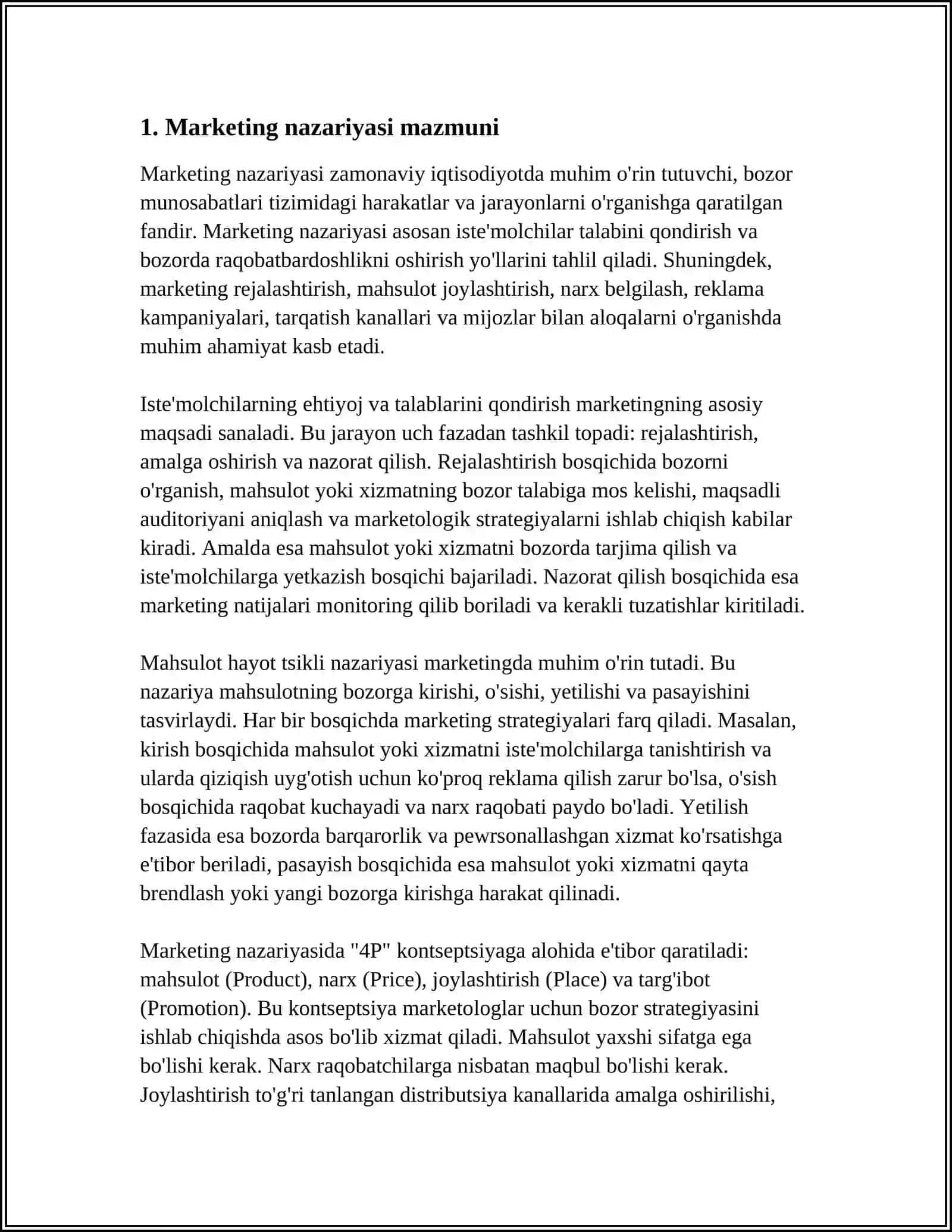 MARKETING NAZARIYASI TUSHUNCHASI VA UNING EVALYUTSIYASI 3
