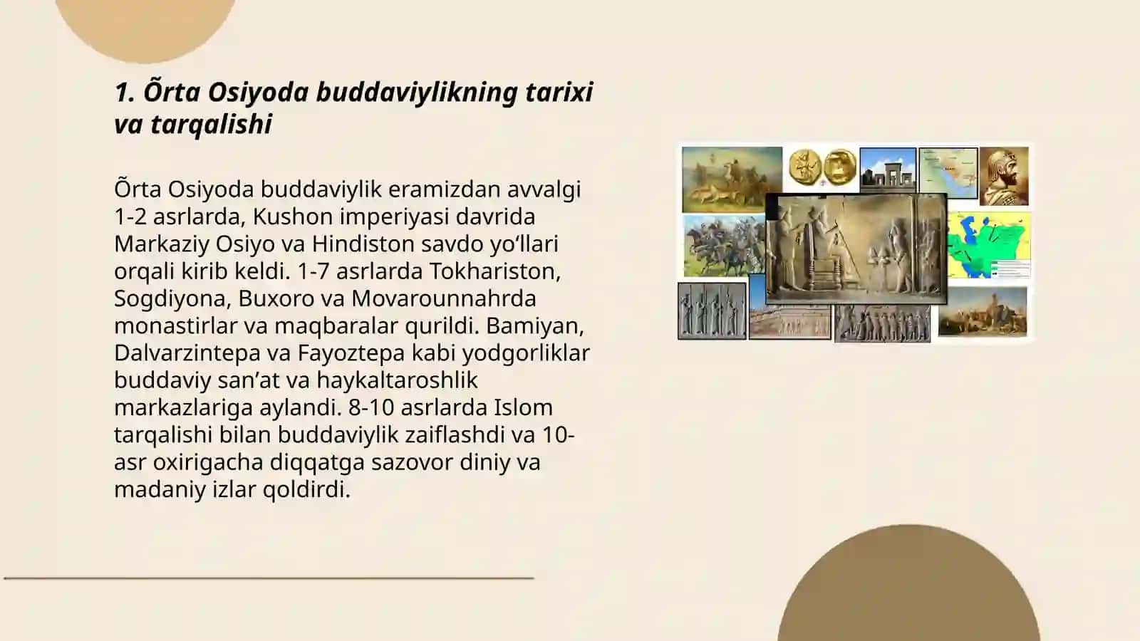 Õrta Osiyoda Buddaviylik madaniyati 3