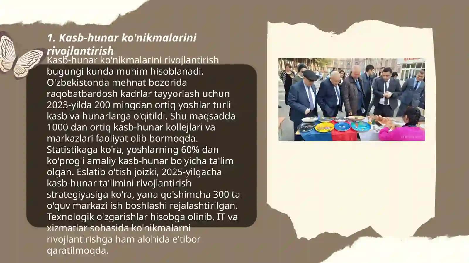 Kasbga yõnaltirishning maktab sistemasi 3