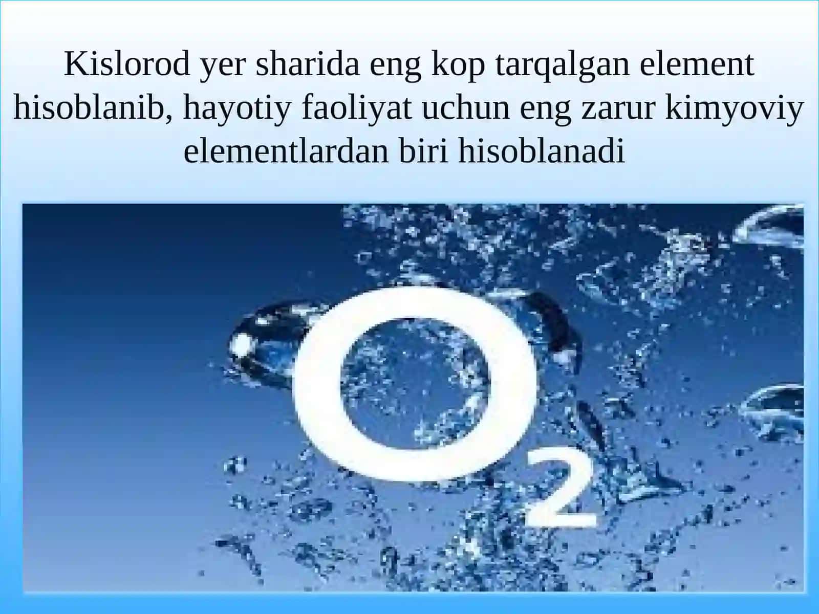 Kislorod Taqdimoti 3