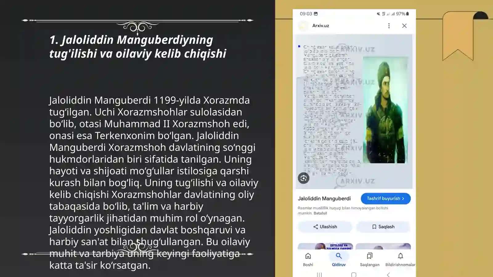 Jaloliddin Manguberdi hayoti haqida 3