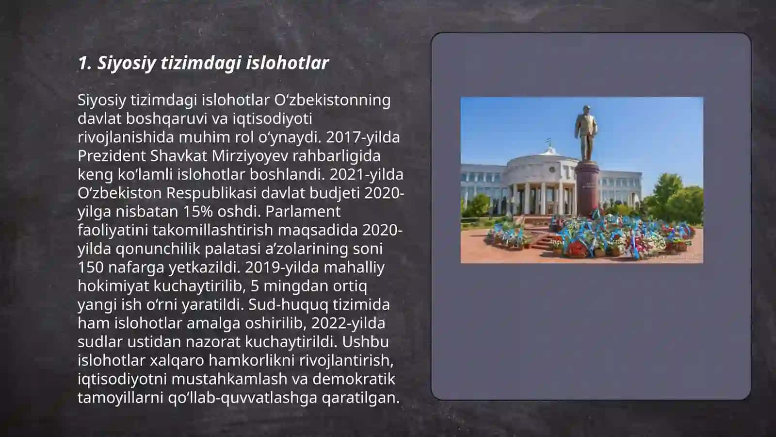 Mustaqillik yillarida o`zgarishlar 3