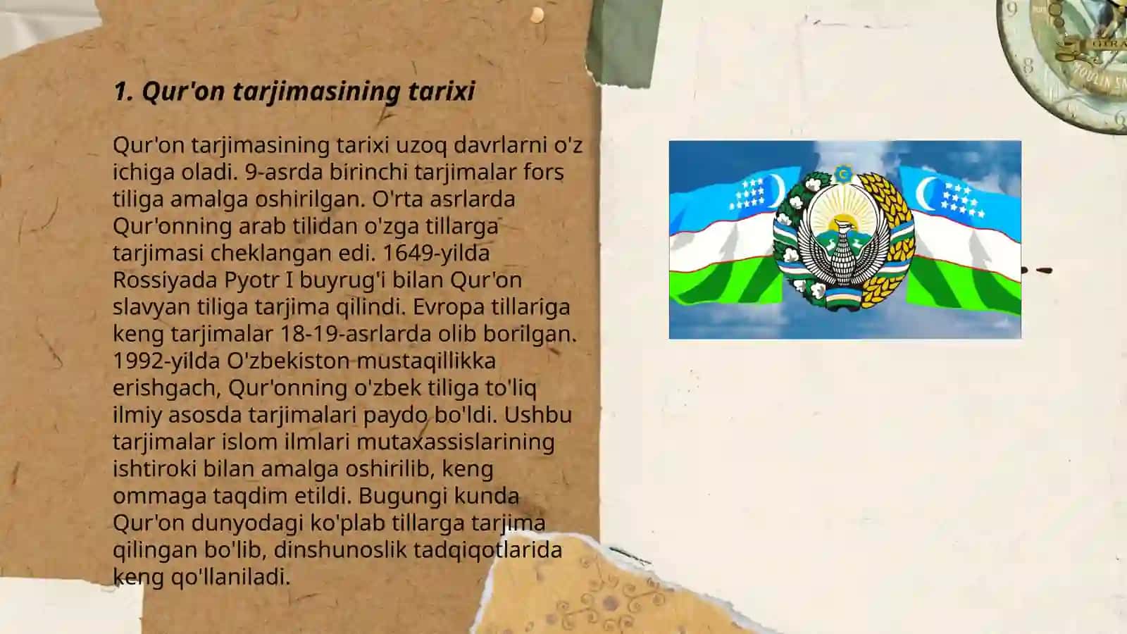 Qur'onning o'zbek tiliga tarjima qilinishi va tafsirlar 3