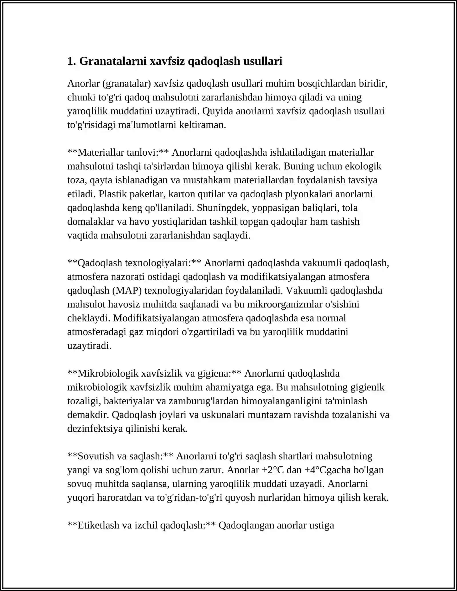Granatalarni xavfsiz qadoqlash usullari 3
