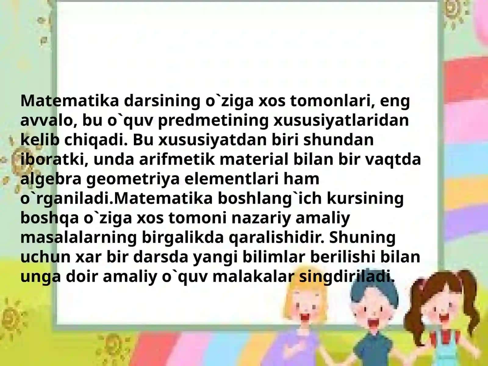 Martabaning Matematika O‘qitish Metodikasi 3
