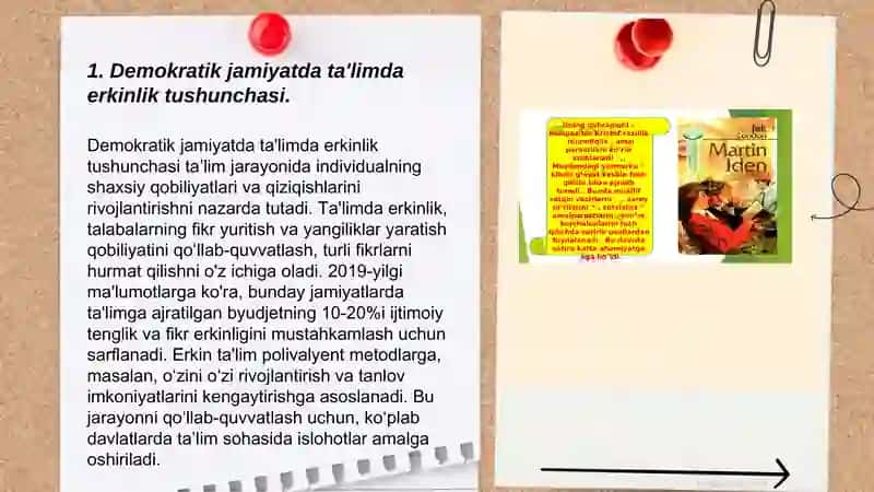 Demokratik jamiyatda oʼqituvchi va oʼquvchi munosabatida erkinlik tushunchasi 3