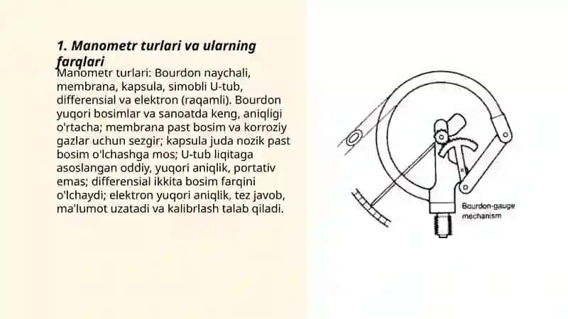 Manometr turlari va ularning farqlari 3