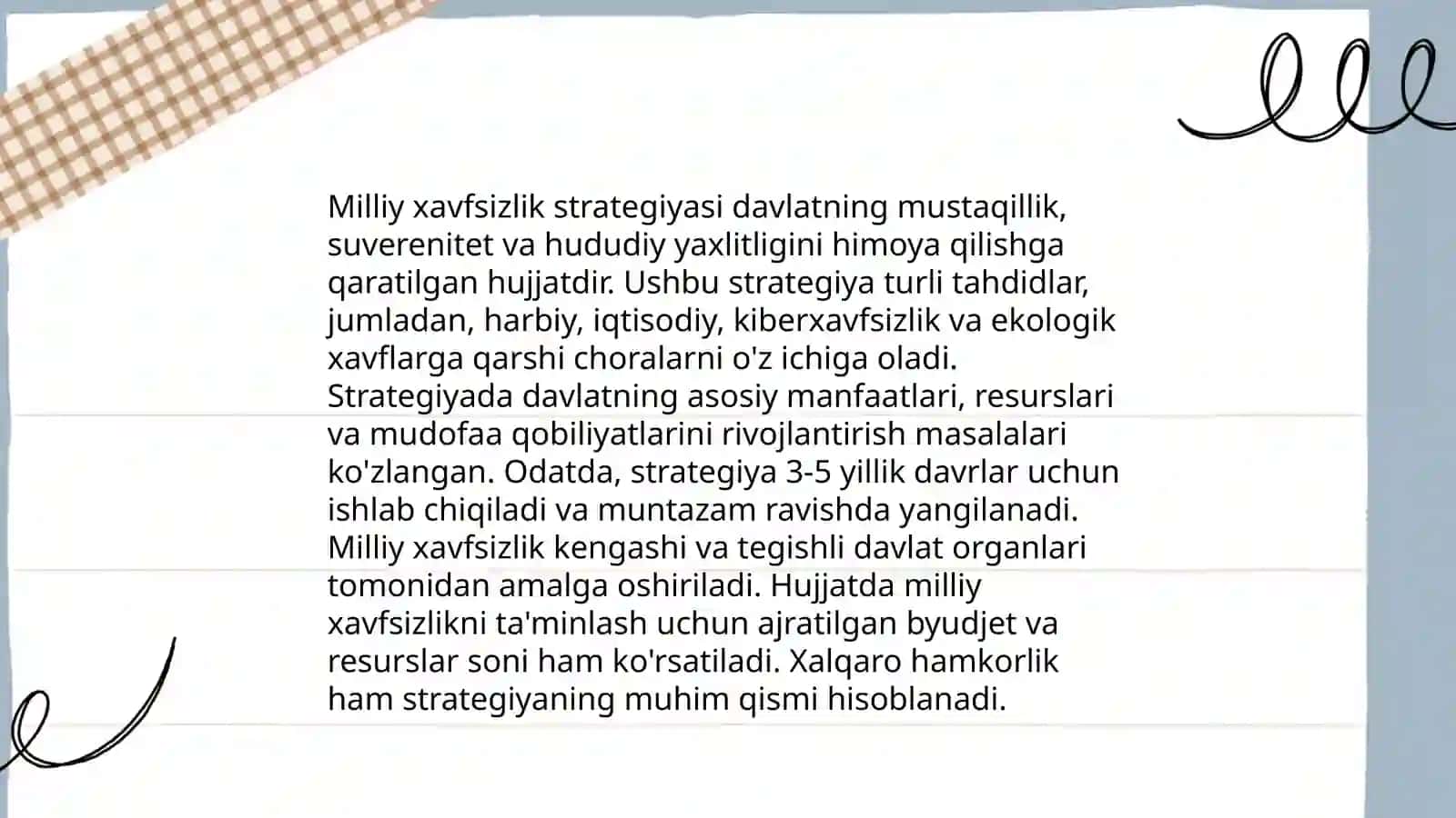 Milliy xavfsizlik strategiyasi 3