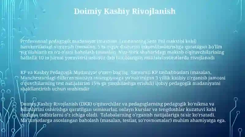 Kasbiy pedagogik madaniyat 3