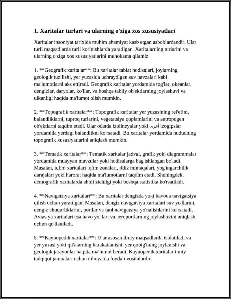 XARITA-SXEMALARDAN FOYDALANISH METODIKASI 3