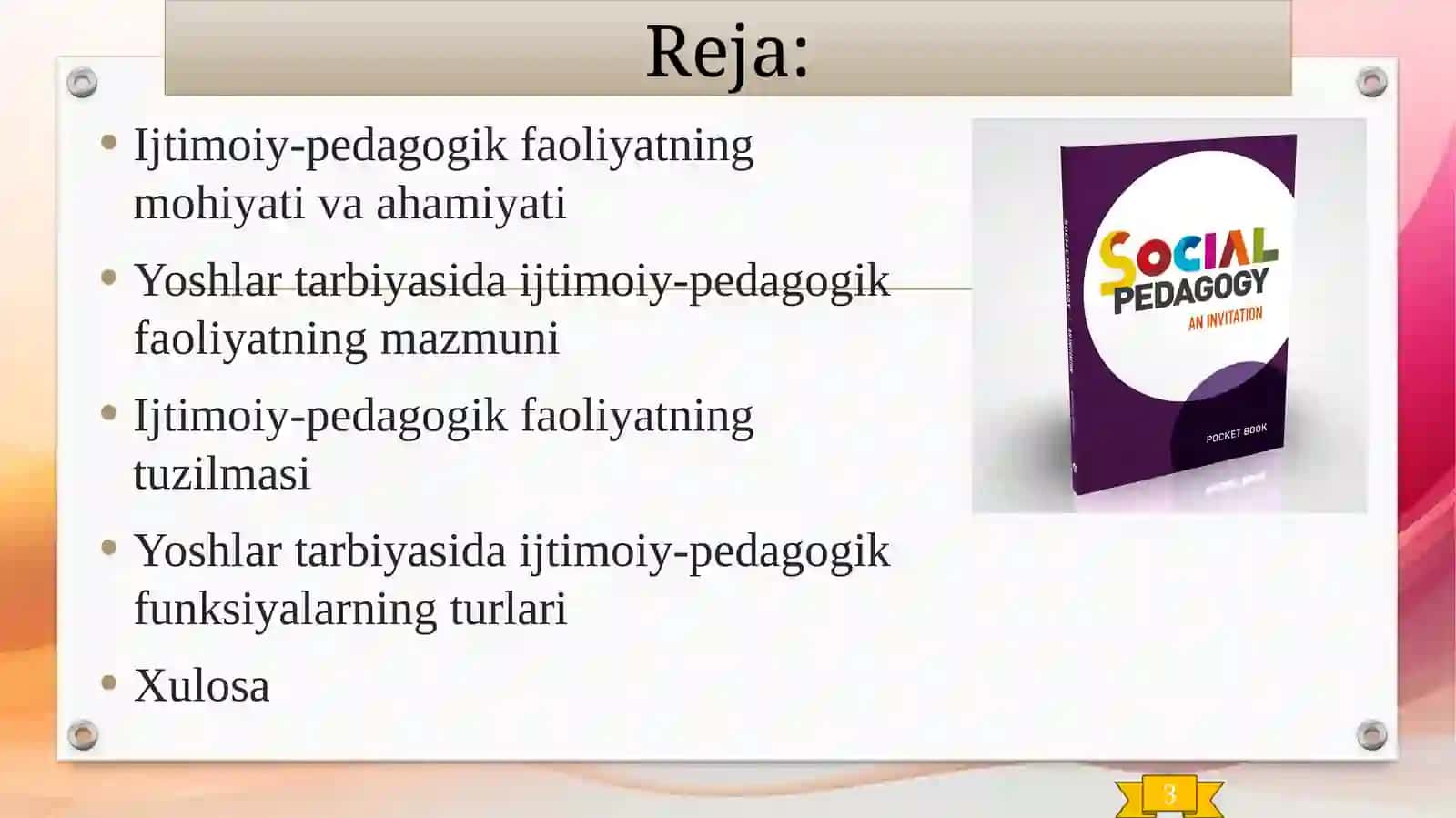 Yoshlar tarbiyasida ijtimoiy pedagogik faoliyat mazmuni tuzilmasi va funksiyalari 3