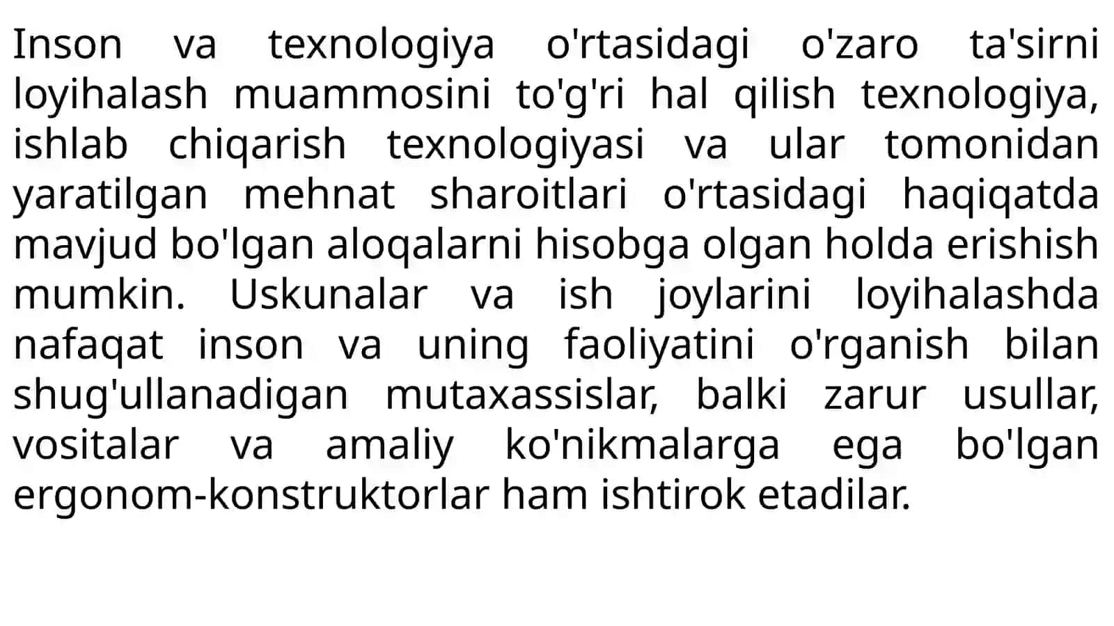 Inson-mashina tizimini ergonomik loyihalash 3