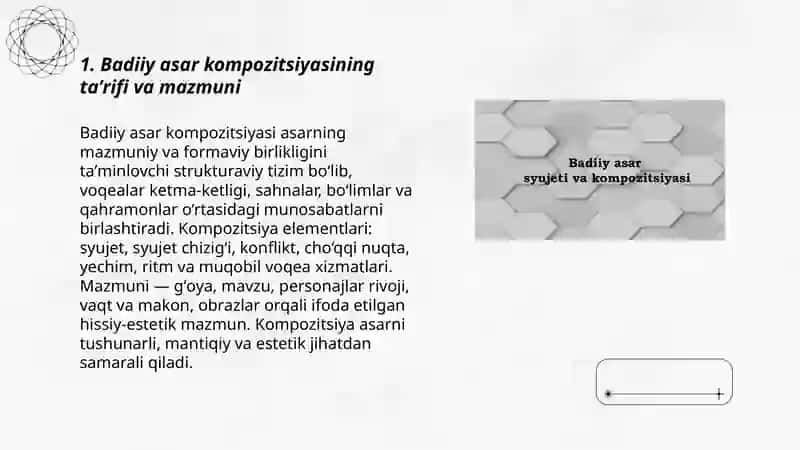 Badiiy asar kompozitsiyasi 3
