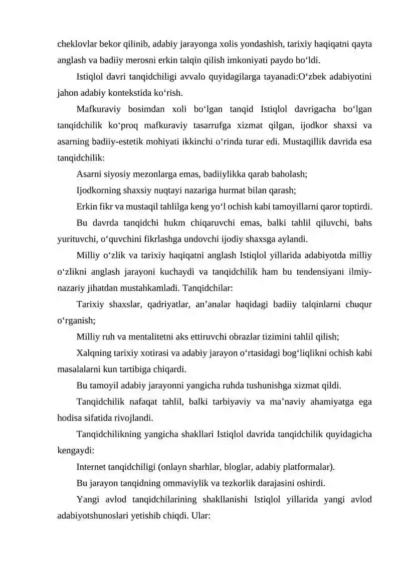 ISTIQLOL DAVRI TANQIDCHILIGINING ASOSIY TAMOYILLARI 3