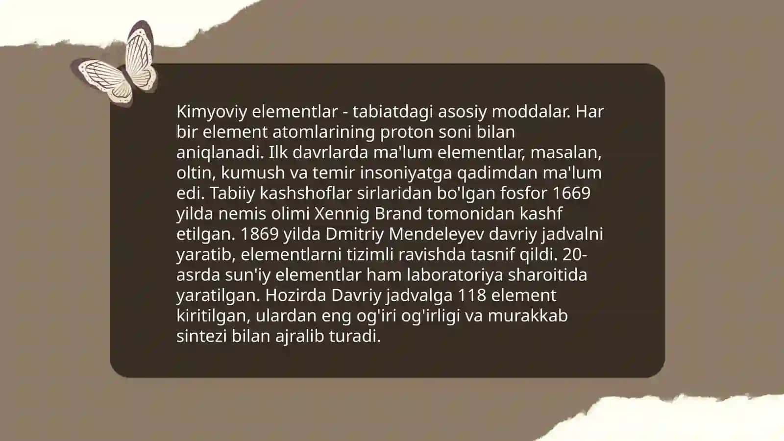 Davriy qonun va D.I. Mendeleyevning kimyoviy elementlar davriy sistemasi 3