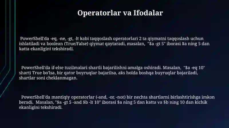 Powershellda ssenariylar yaratish 3