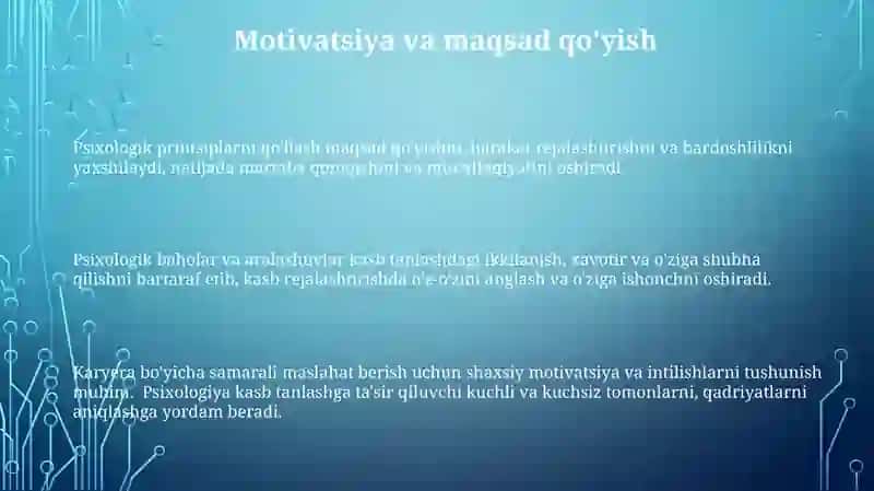Psixologiya faninig kasb hunarga yo‘naltirishdagi ahamiyati 3