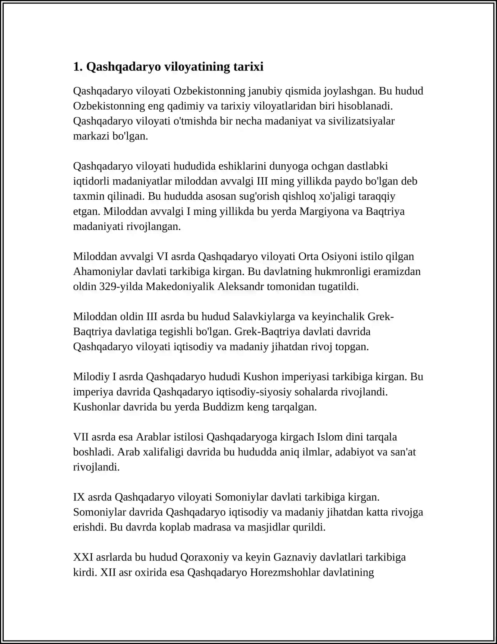 QASHQADARYO 3