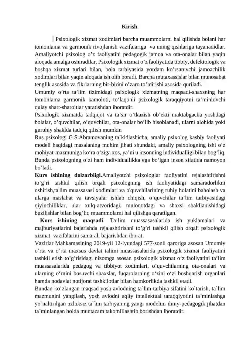 Amaliy psixolog faoliyatida rejalashtirish va uning turlari 3