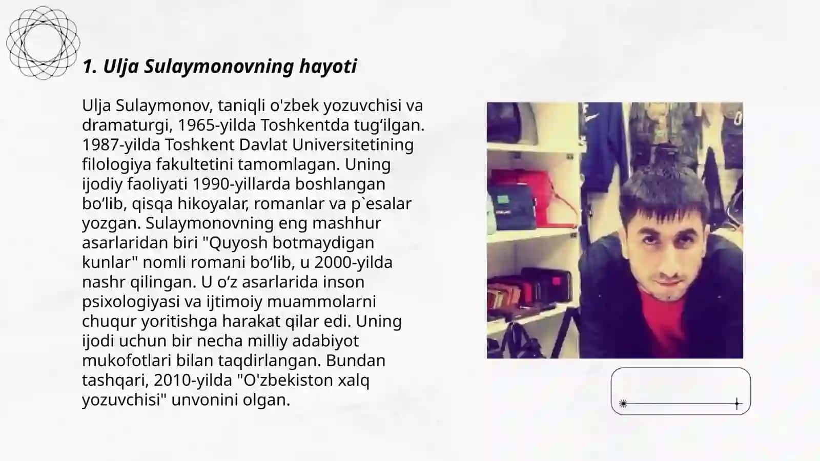Ulja Sulaymonov haqida 3