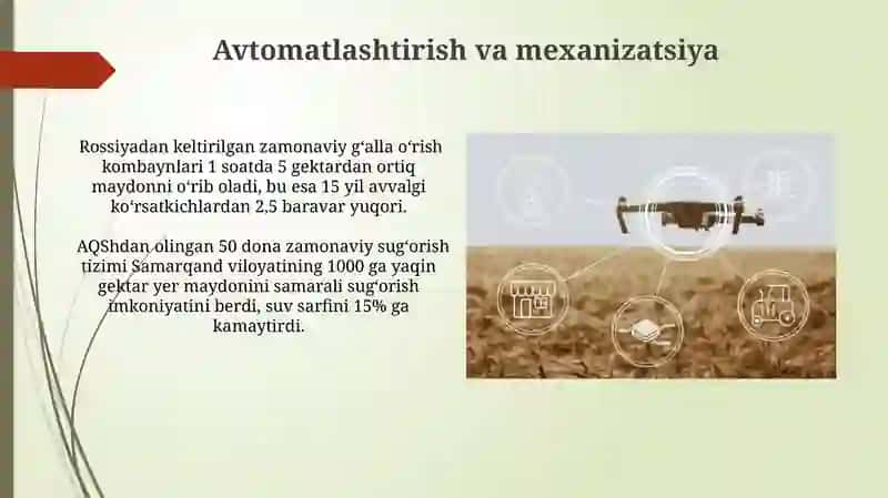 Chet el qishloq xo'jalik texnikalarining afzalliklari 3