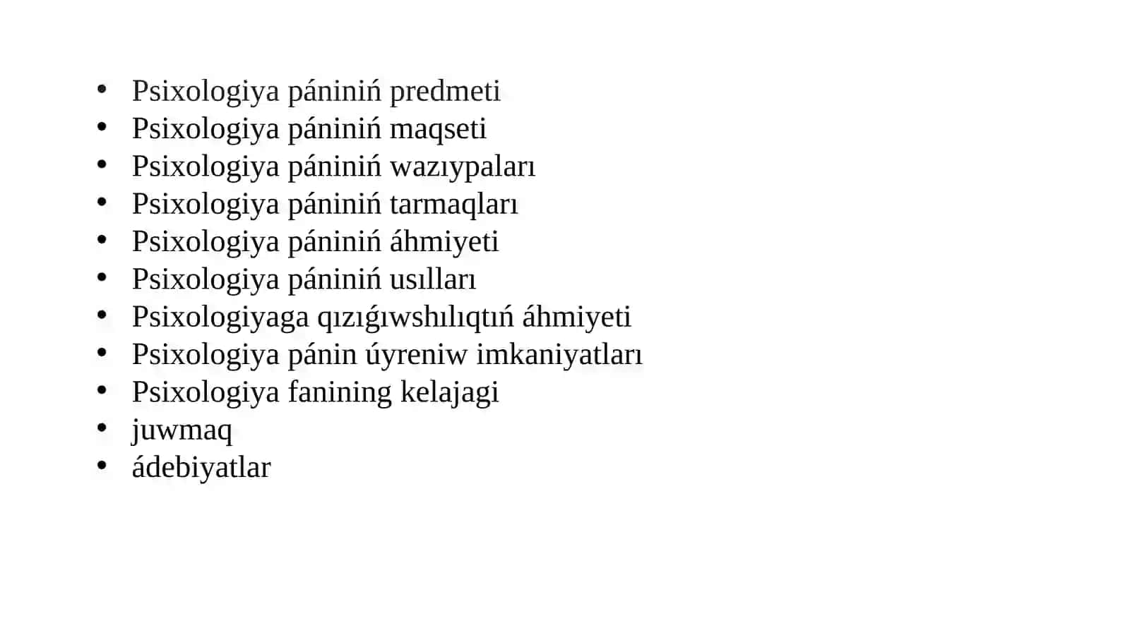 Psixologiya pánine kiriw 3