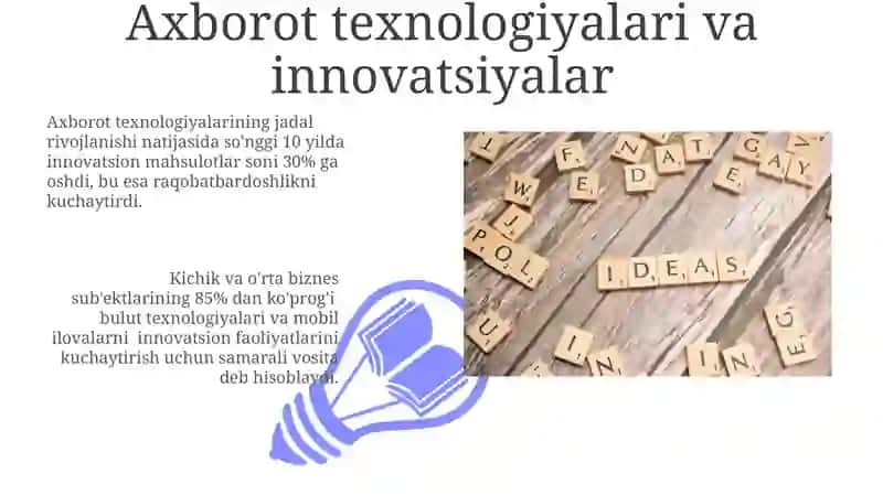 Axborot texnologiyalari va innovatsiyalar 3