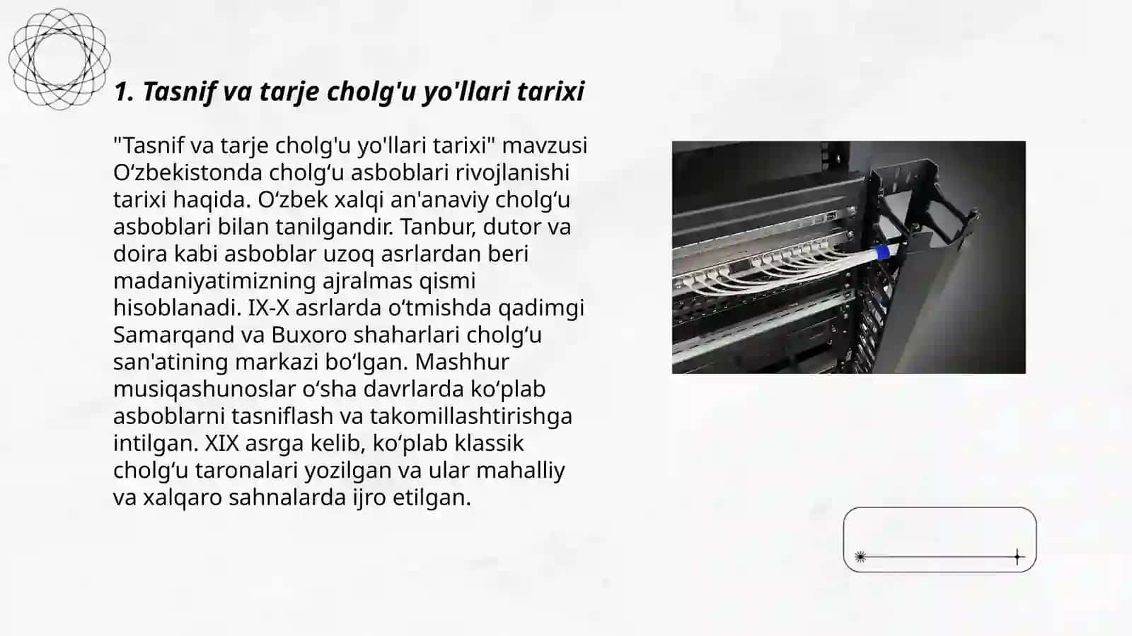 Tasnif va tarje cholg'u yo'llari 3