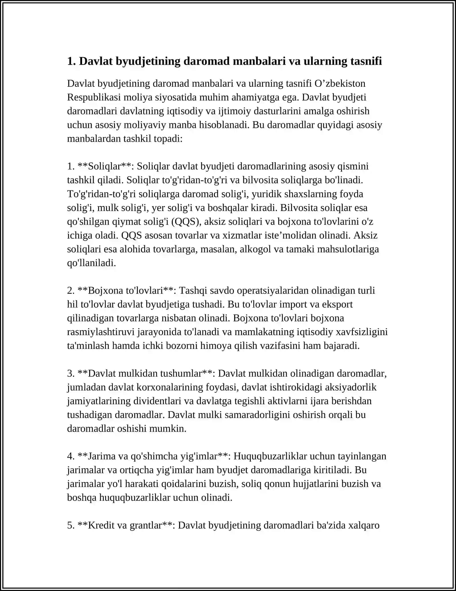 Davlat Byudjetining Daromadlari 3