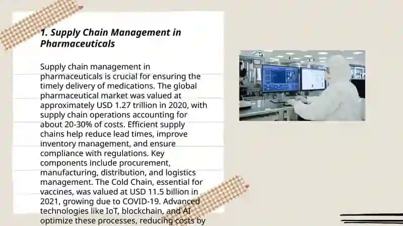 Supply Chain Management in Pharmaceuticals 3