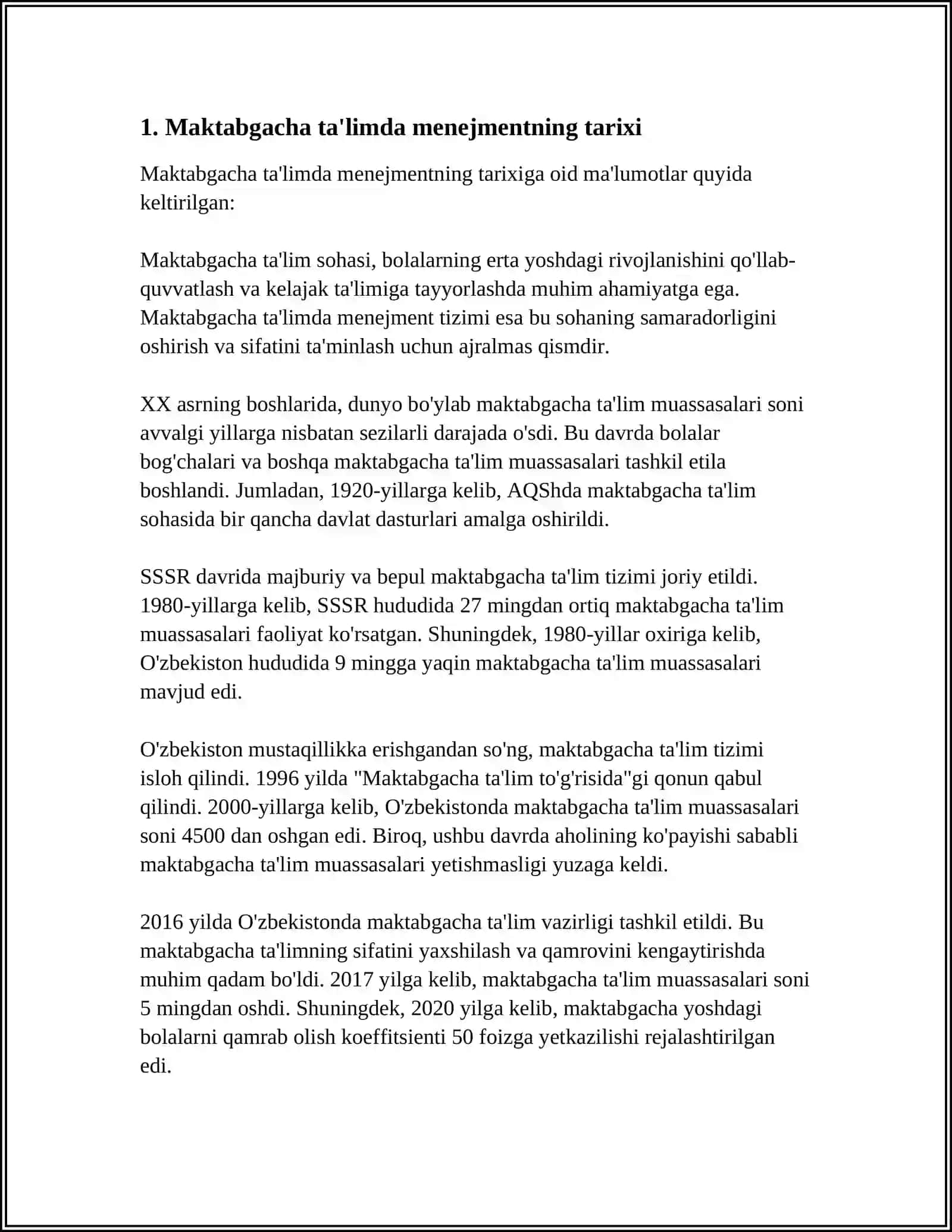 MAKTABGACHA TALIMDA MENDJMENT TARIXI 3