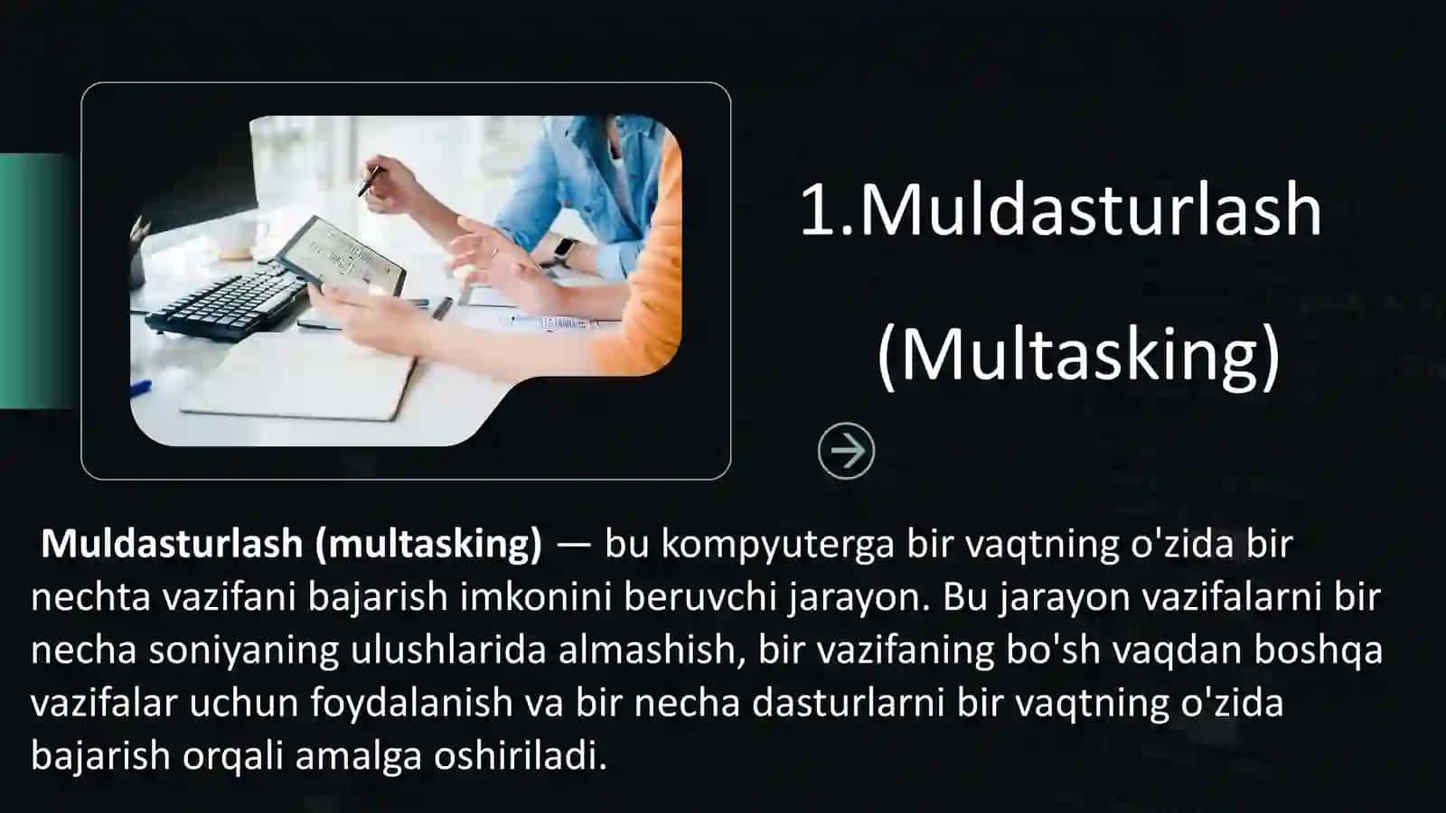 MULTIDASTURLASH VA MULTIPROTSESSORLASH 3