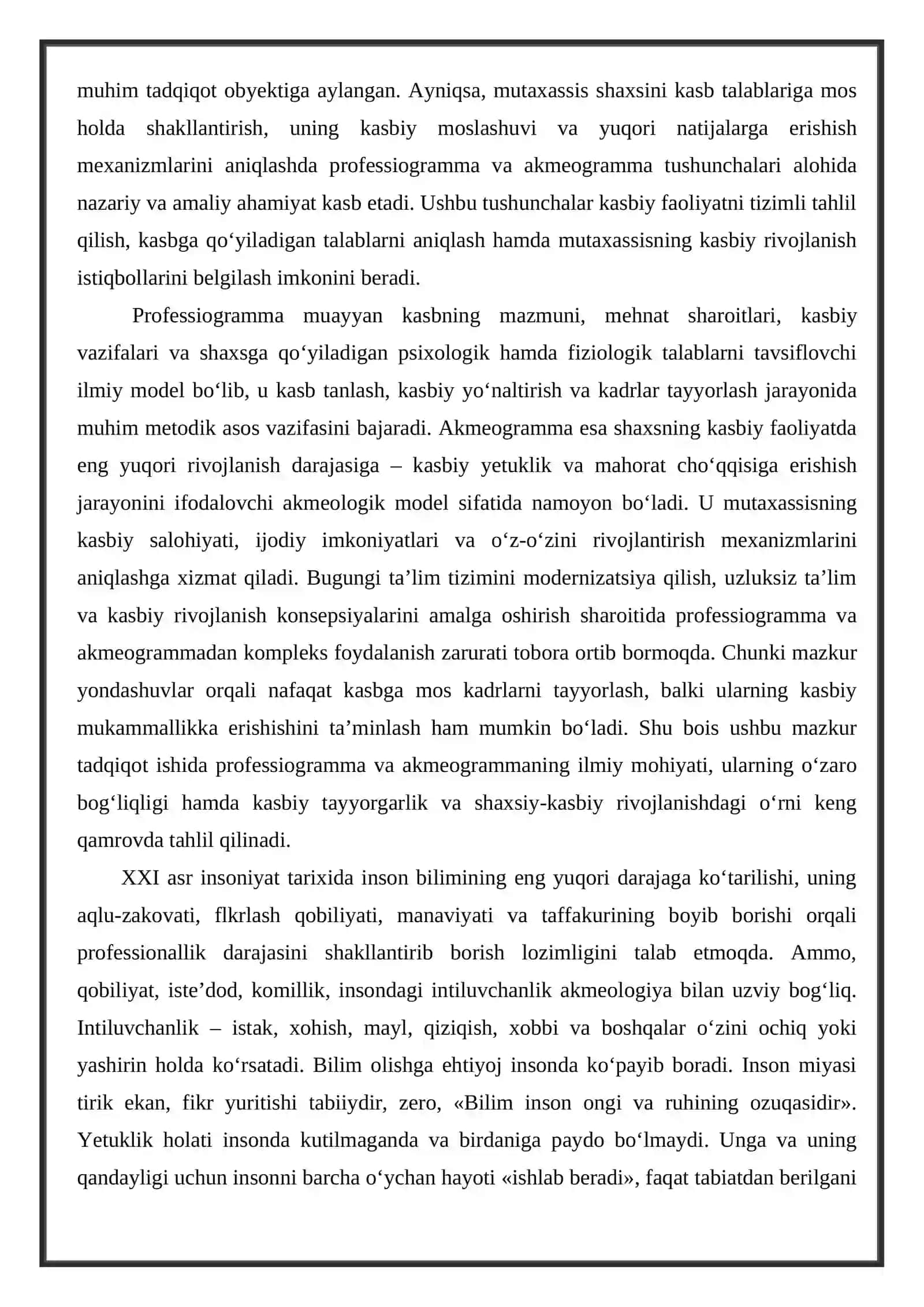 PROFESSIOGRAMMA VA AKMEOGRAMMA 3